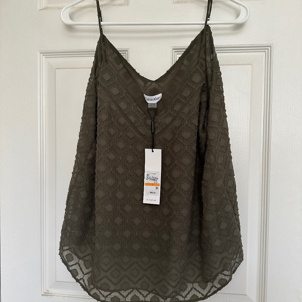 NWT - Calvin Klein Lined Top